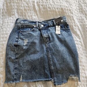 Express Blue Denim Skirt